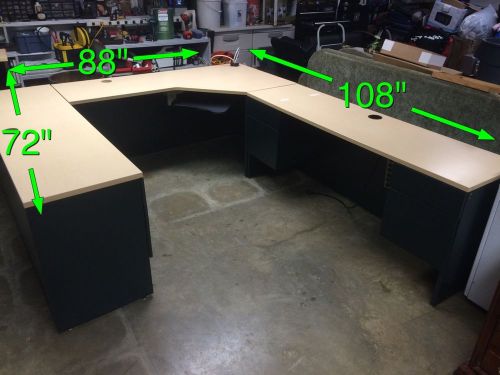 Office modular desk suites with printing station u or l shape or corner for sale