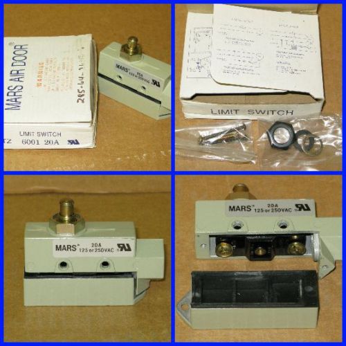 Mars air door tz 6001 20a limit switch! new in box! for sale