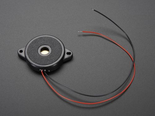 2x Adafruit Large Thin Enclosed Piezo Element Buzzer Knock Sensor Tone Alarm G12