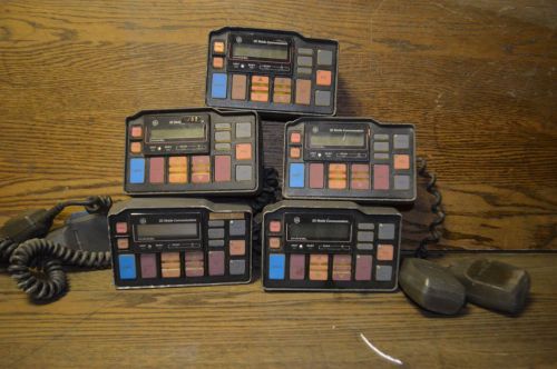 Lot of 5 GE Mobile Communications S-825 Scan Control Units w/ 4 Mics / UNTESTED