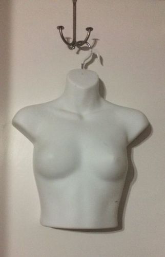 White Female Half Torso Mannequin Hanging Half Form Display Body torso Model