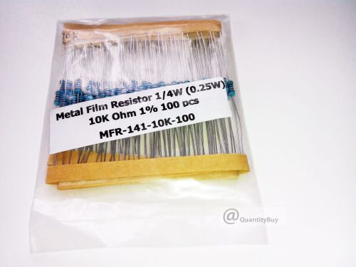 Metal Film Resistor 10K 1/4W(0.25W) x 100pcs