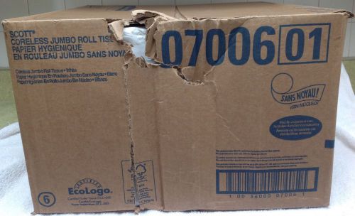 Kimberly-Clark Scott Brand Coreless Jumbo Roll Tissue 12 Roll Case MAKE OFFER$