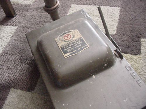 Trumbull Electric  #23322  60 Amp Fusible  Type D  3 SN Pole 125/250 Volts