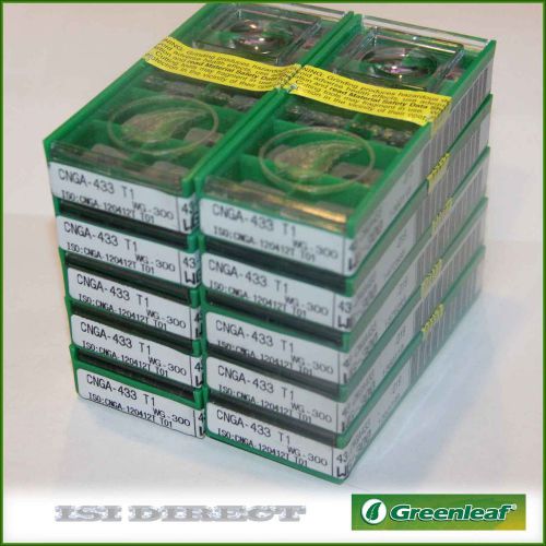 (100 PCS)  Greenleaf CNGA 433 T1  / CNGA120412T T01 WG-300 Ceramic Insert