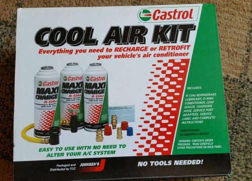 R134a refrigerant  auto recharge/Retrofit kit with A/C leak sealant Castrol-
							
							show original title