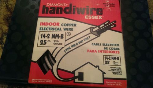 DIAMOND HANDIWIRE INDOOR COPPER ELECTRICAL WIRE 14-2 NM-B 25&#039; WITH GROUND
