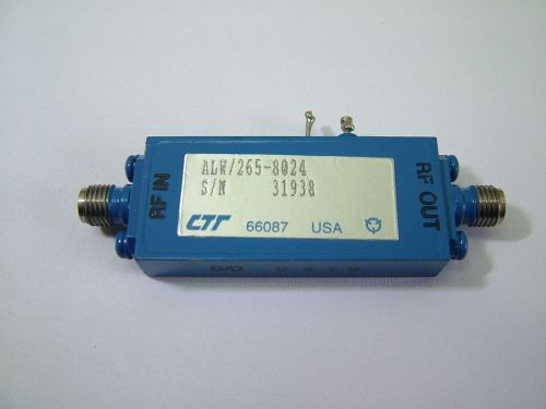 RF Ultra Broadband Amplifier 8 - 26.5GHz Gain: 25dB Po: 17dBm CTT ALW/265-8024