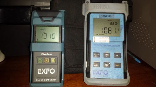 EXFO ELS-50 + EXFO FIBEROPTIC POWER METER FOT--90A