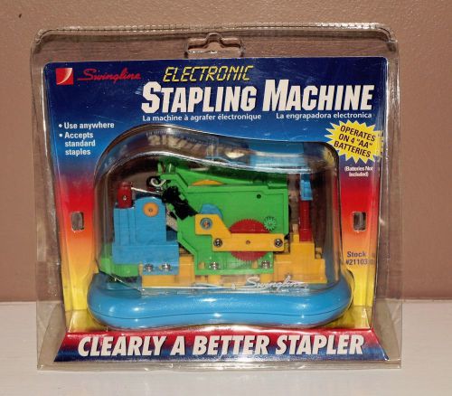 Vintage Swingline Stapler Clear See through Electric * Colorful *
