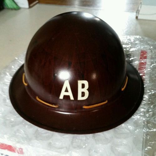 American  bridge  hard hat vintage  round full brim ab adjustable liner for sale