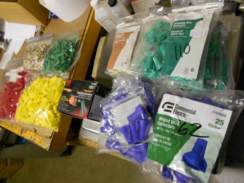 1000+ ideal, gb, commercial, assorted wire nut connectors green, yellow, red for sale
