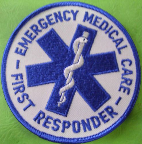 EMERGENCY MEDICAL CARE SOL 3 3/4 &#034; DIA FIRE RESPONDER PATCH