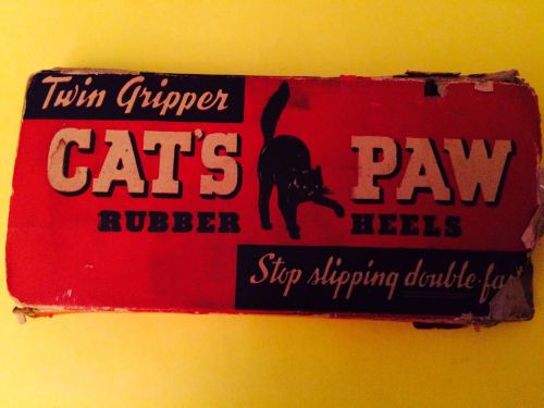 Vintage Cat&#039;s Paw Rubber Heels - Black 6