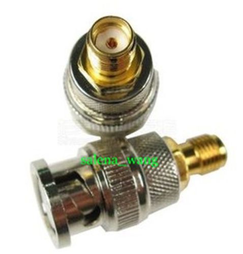 BNC Male Plug to SMA Female Jack RF Adapter Connector