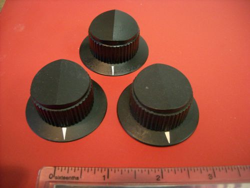 Three (3) Large Raytheon Mil Spec Test Equipment Knobs