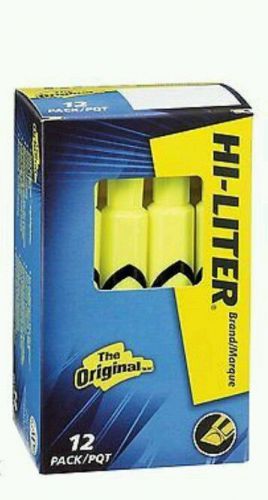 Original Hi Liter 12 pack. Desk style fluorescent yellow. CHEAPEST price