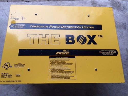 50A 125/250V  SPIDER BOX W / 20A 125V L5-20 TWIST-LOCK OUTLETS (&amp; 75&#039; 50A CABLE)