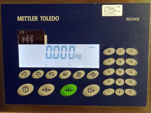 Mettler toledo scale pba330 max 6kg w/ mt ind449 checkweighing terminal display for sale