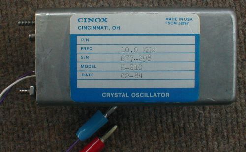 Cinox H-210 10 MHz crystal oscillator- tested