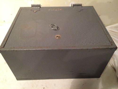 MEILINK FIRE PROOF STRONG BOX STEEL SAFE ANTQ BOX FIRE PROOF -WORKING LOCK &amp; KEY