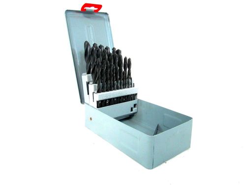 29pc HSS Black Oxide 118 Degree Drill Bit Set With Cut Down Shanks For Metal