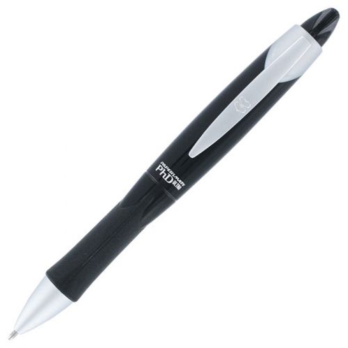 Papermate PhD Ultra Retractable Ballpoint Pen, Black Ink, Medium Point, Each