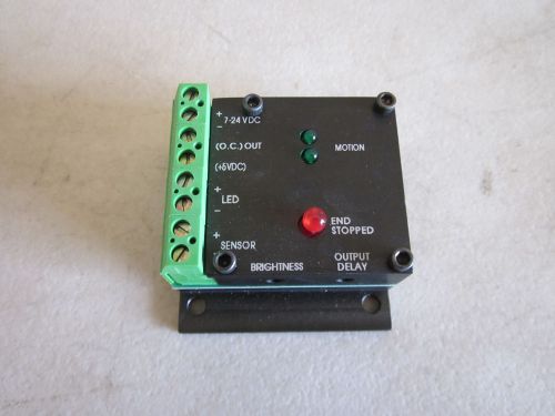 Sensor Control Relay Block 7-24VDC Motion &amp; End Stopped LEDs NEW