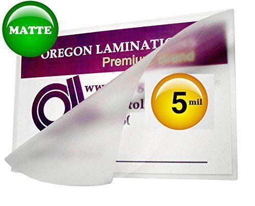 5 Mil Matte Letter Laminating Pouches Qty 100 Hot 9 x 11-1/2 Laminator Sleeves