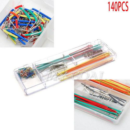 140pcs Solderless Breadboard Jumper Cable Wire Kit Box DIY Shield For Arduino