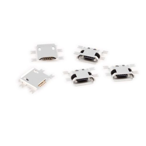 5 Pcs Micro USB Type B Female Socket 5-Pin SMD SMT Jack Connector CT