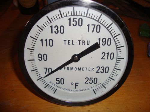 Tel tru stainless  thermometer 50*-250* for sale