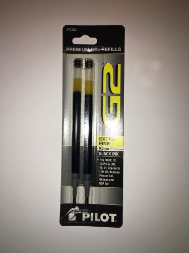 Pilot G2 #77232 Premium Pen Gel Refills Extra Fine 0.5mm Black Ink