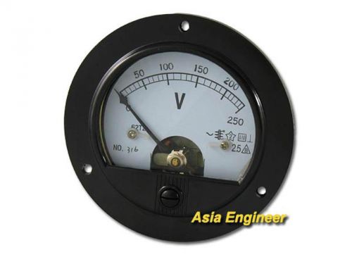 High Quality Round Analog Volt Panel Meter AC 250V Voltmeter 62T2 65C5