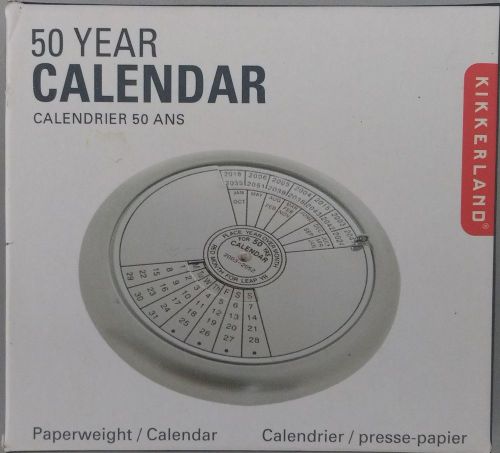 50 Year Calendar upto 2062 / Paperweight by Kikkerland