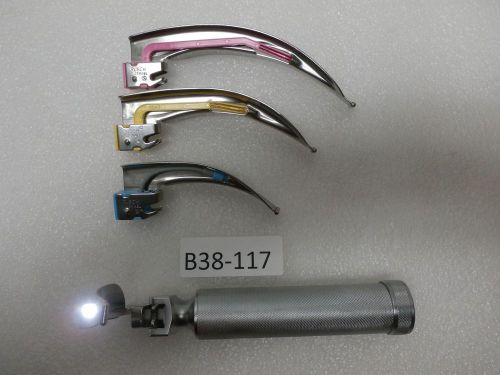 Rusch® EquipLite Disposable Metal Blades#1,2,3,4 &amp; Handle Diagnostic Instrument.