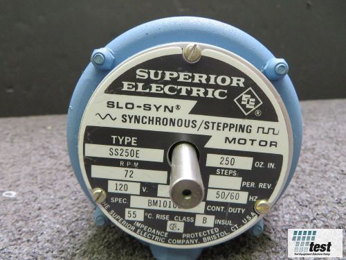 Superior Electric SS250E Synchronous Stepping Motor  ID #24614 BF