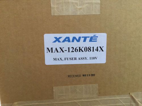 1 xante max fuser assembly 110v part:max-126k0814x  platemaker 4g 3n new oem for sale