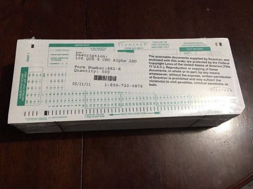 Scantron 882-E Forms - Pack Of 500