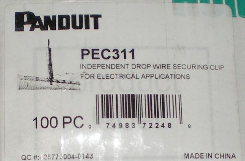 PANDUIT PEC311 INDEPENDENT DROP WIRE CLIP NEW BOX OF 100 PCS