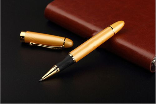 Fountain Golden Business Gold JinHao Medium Gift Nib Pen X450