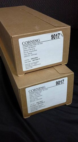 Corning CoStar Assay Plate 96-Well 9017 Clear Flat Bottom Medium binding Qty 200