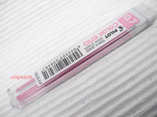 Pink, Pilot PLCR-7 Color Eno 0.7mm Coloured Pencil Leads (1 Tube =6 Leads)