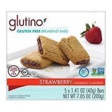 Glutino Strawberry Breakfast Bar, 7.1 Ounce -- 12 per case.
