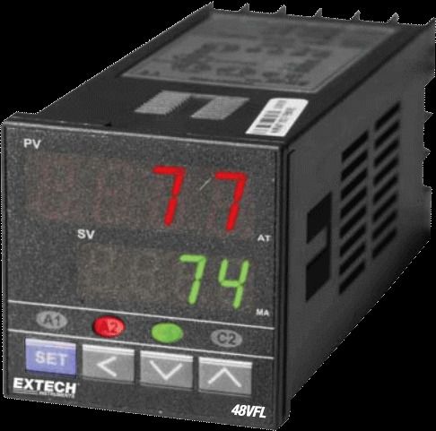 Extech 96vfl11 1/4 din temperature pid controller with two relay outputs for sale