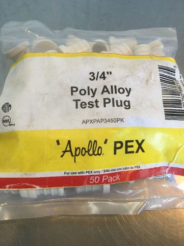 (50 PACK) 3/4&#034;Apollo  PEX Plug  Poly Alloy