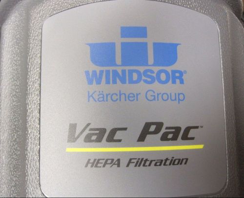 Windsor hepa vac vacuumpac 6qt 115v 10140130 for sale