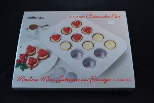 Chicago Metallic Commercial 12 Cup Mini Cheesecake Pan New in Package
