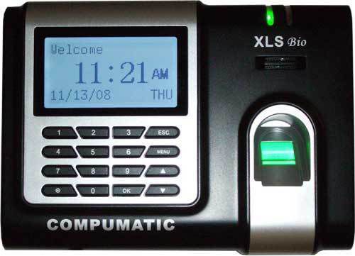 COMPUMATIC XLS BIO FINGERPRINT TIME CLOCK FACTORY REFURBISHED ONE YEAR WARRANTY