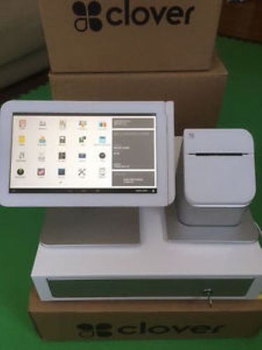 Clover C100 POS Retail Touch Tablet System w/ Receipt Printer &amp; Cash Drawer